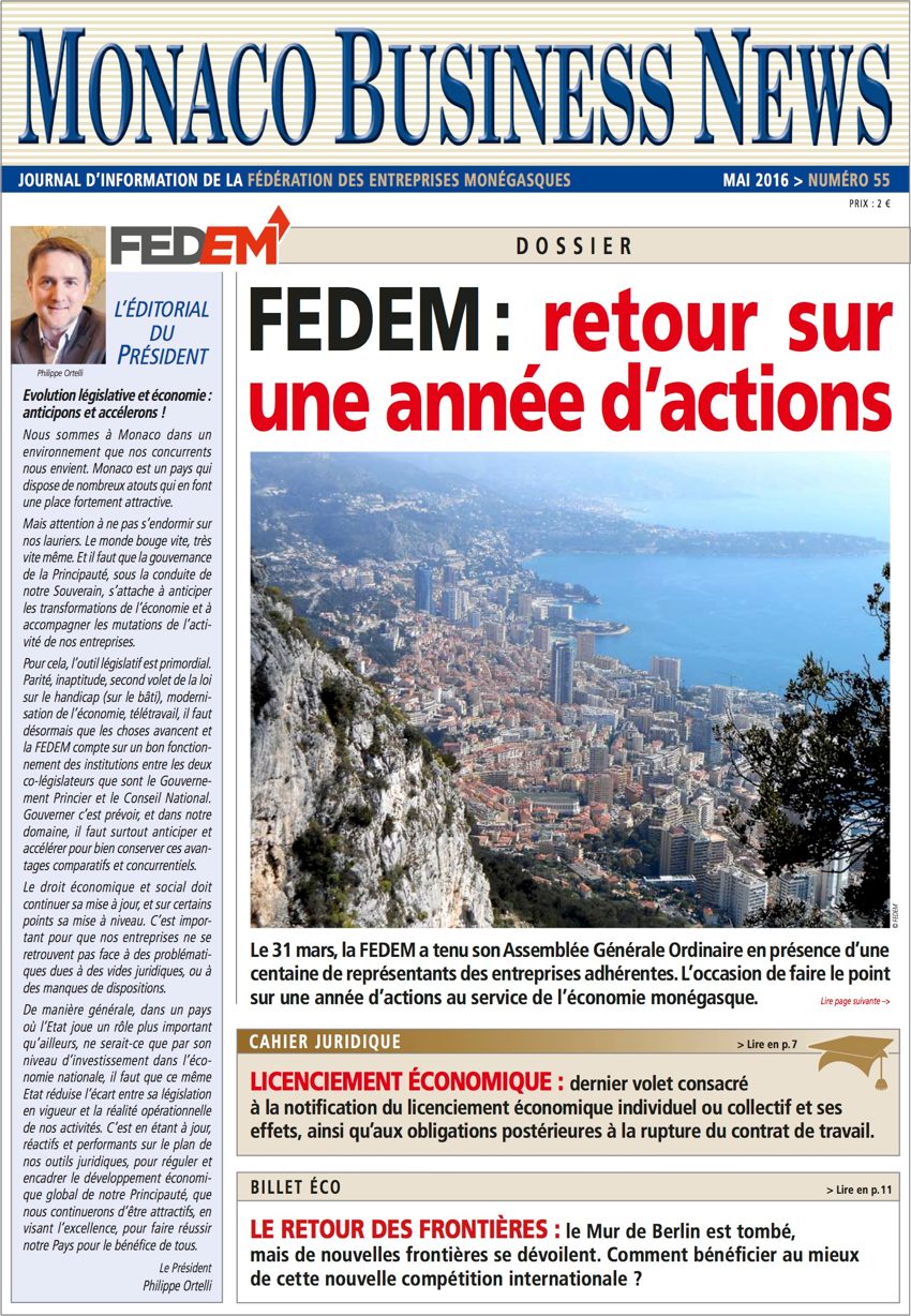 Monaco Business News 55 (Mai 2016)