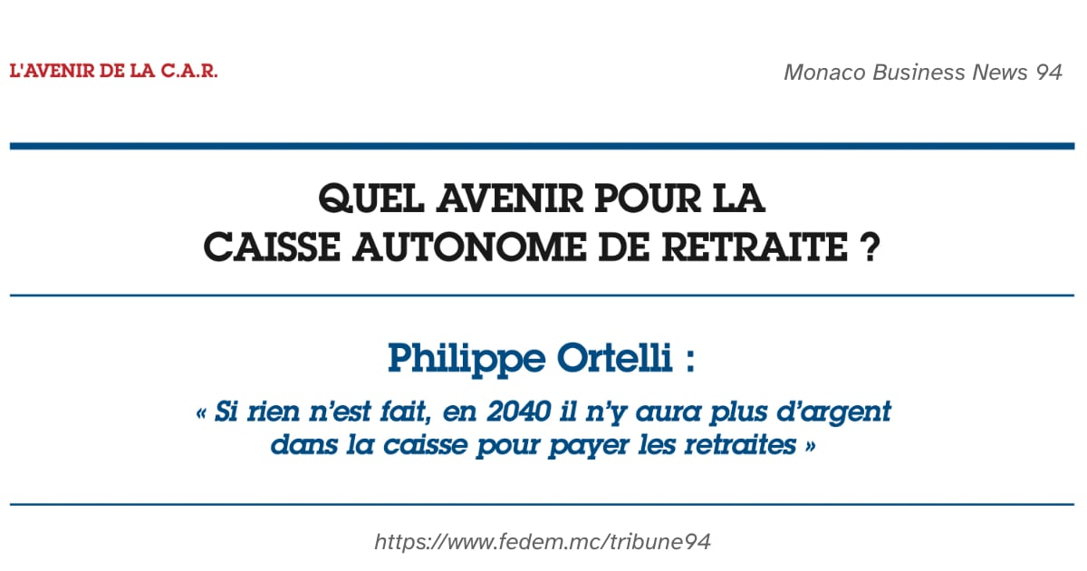 Tribune : Quel avenir pour la Caisse Autonome de Retraite ? | FEDEM