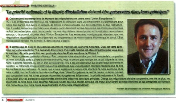 Interview-President-FEDEM-La-Principauté-Avril-2016